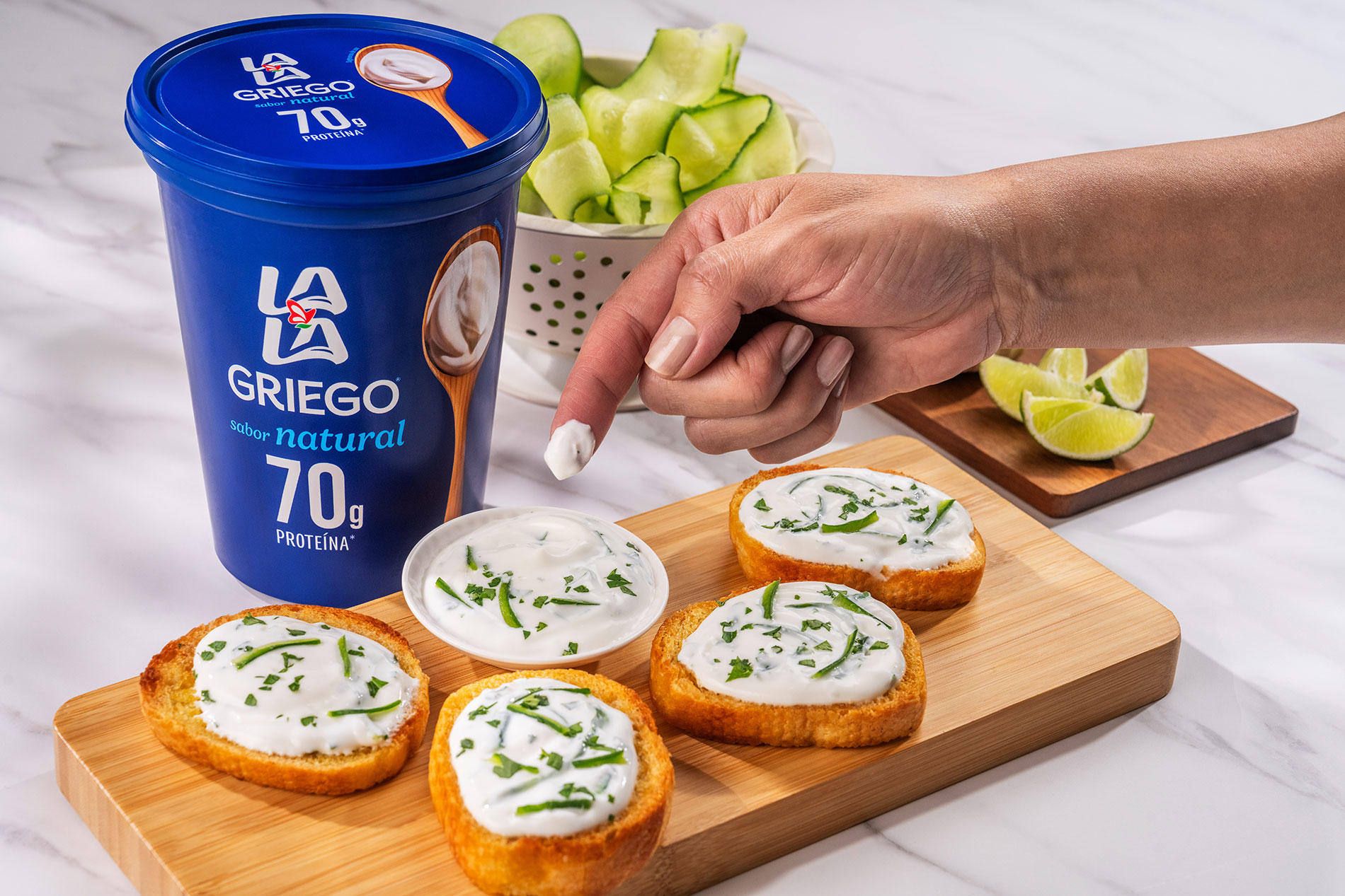 Tzatziki aderezo griego de pepino